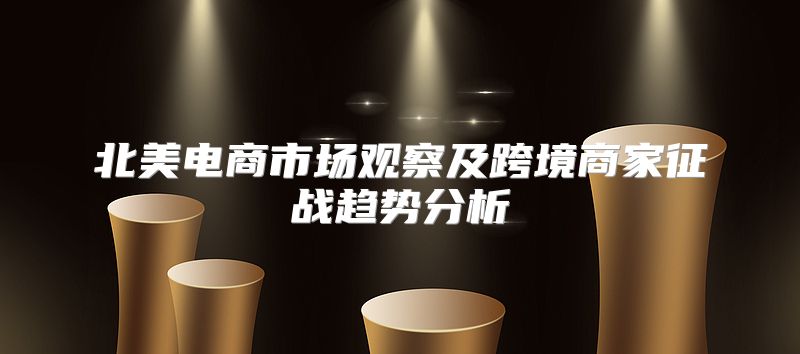 北美电商市场观察及跨境商家征战趋势分析