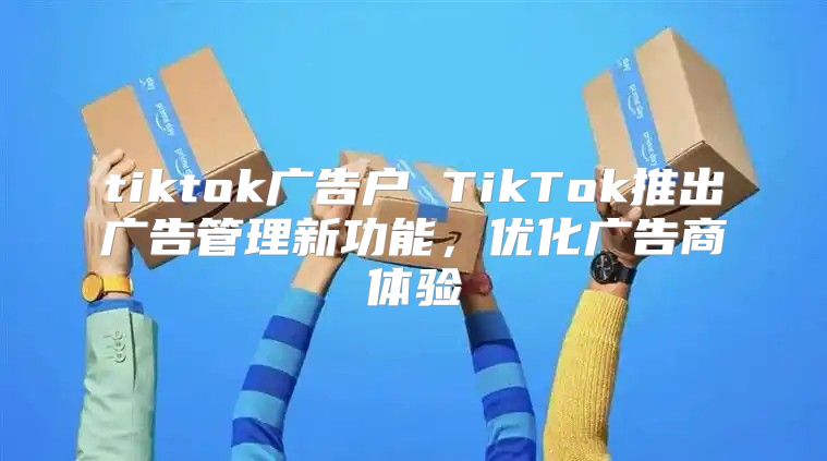 tiktok广告户 TikTok推出广告管理新功能，优化广告商体验