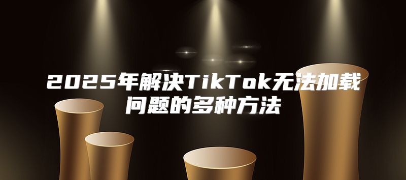 2025年解决TikTok无法加载问题的多种方法