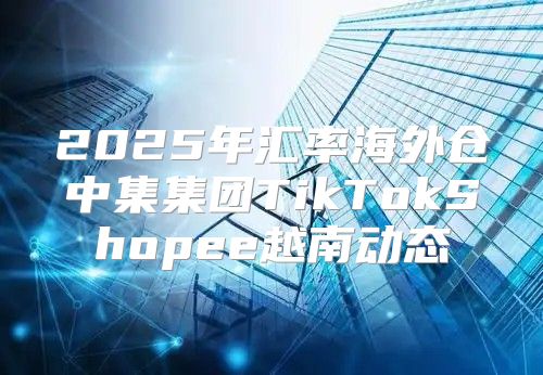 2025年汇率海外仓中集集团TikTokShopee越南动态