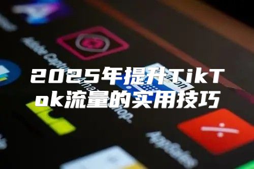 2025年提升TikTok流量的实用技巧