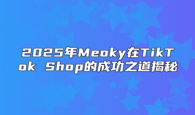 2025年Meoky在TikTok Shop的成功之道揭秘