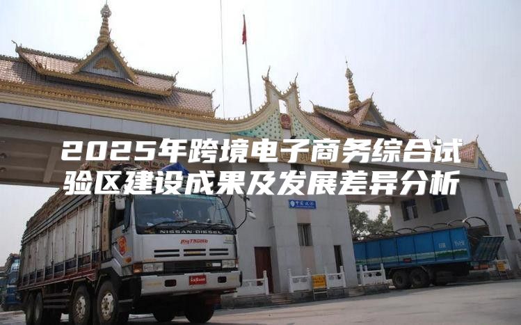 2025年跨境电子商务综合试验区建设成果及发展差异分析