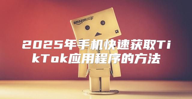 2025年手机快速获取TikTok应用程序的方法