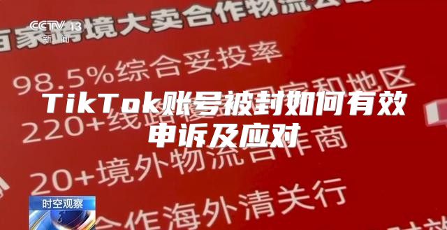 TikTok账号被封如何有效申诉及应对