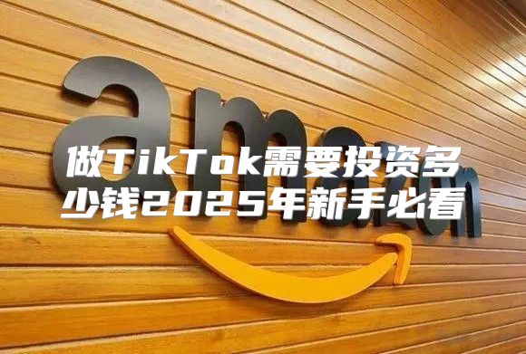 做TikTok需要投资多少钱2025年新手必看