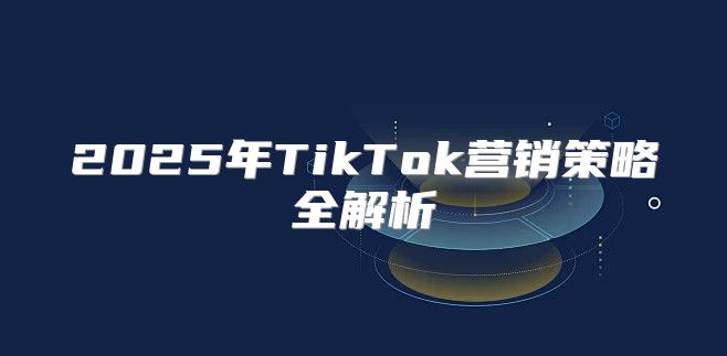 2025年TikTok营销策略全解析