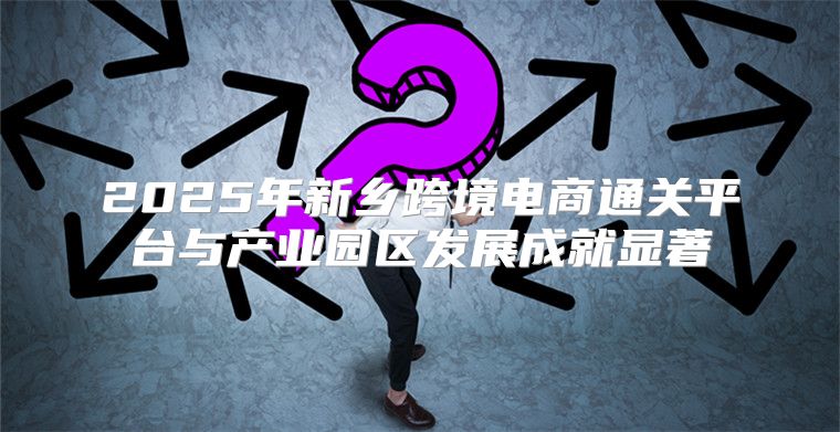 2025年新乡跨境电商通关平台与产业园区发展成就显著