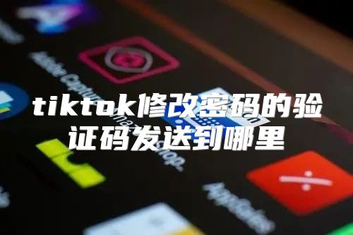 tiktok修改密码的验证码发送到哪里
