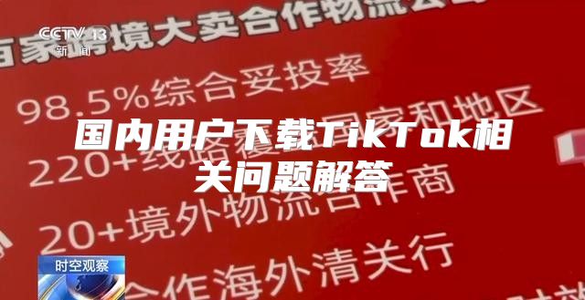 国内用户下载TikTok相关问题解答
