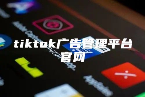 tiktok广告管理平台官网