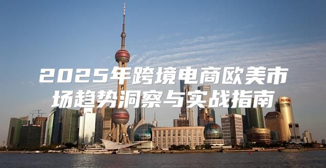 2025年跨境电商欧美市场趋势洞察与实战指南