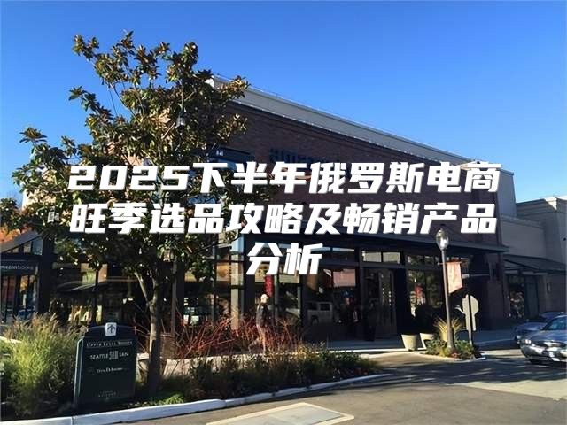 2025下半年俄罗斯电商旺季选品攻略及畅销产品分析