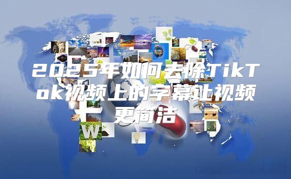 2025年如何去除TikTok视频上的字幕让视频更简洁