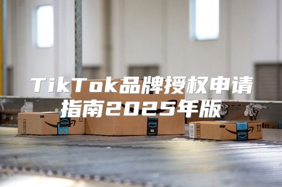 TikTok品牌授权申请指南2025年版
