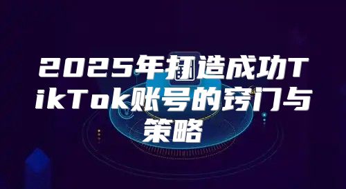 2025年打造成功TikTok账号的窍门与策略
