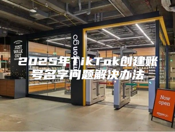 2025年TikTok创建账号名字问题解决办法