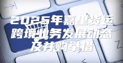 2025年嘉里货运跨境业务发展动态及并购举措