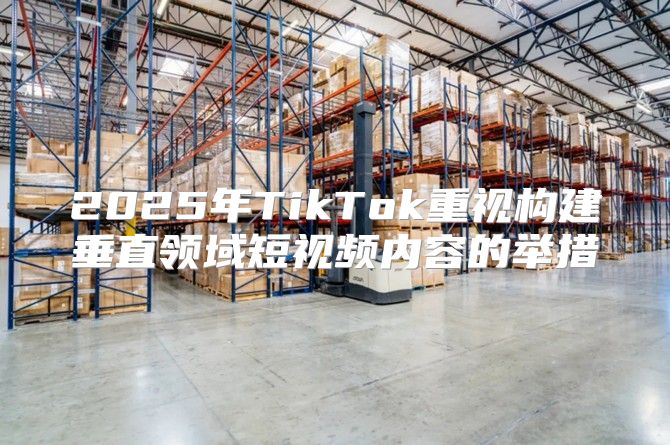2025年TikTok重视构建垂直领域短视频内容的举措