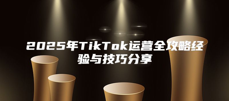 2025年TikTok运营全攻略经验与技巧分享