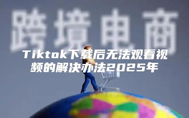 Tiktok下载后无法观看视频的解决办法2025年