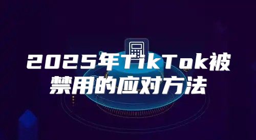 2025年TikTok被禁用的应对方法