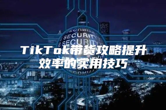 TikTok带货攻略提升效率的实用技巧