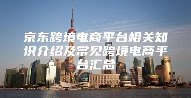 京东跨境电商平台相关知识介绍及常见跨境电商平台汇总