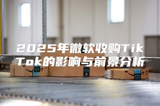2025年微软收购TikTok的影响与前景分析