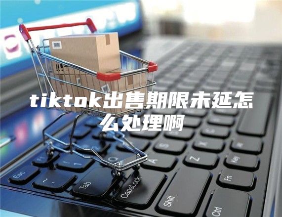 tiktok出售期限未延怎么处理啊