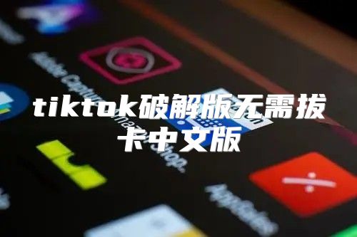 tiktok破解版无需拔卡中文版