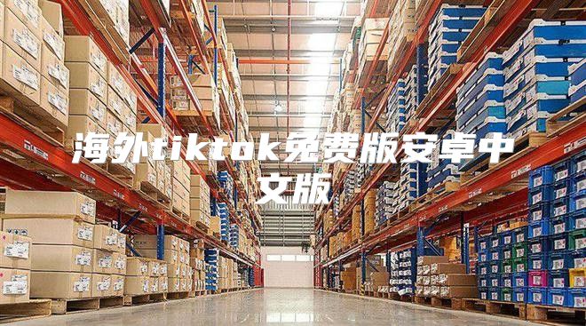 海外tiktok免费版安卓中文版