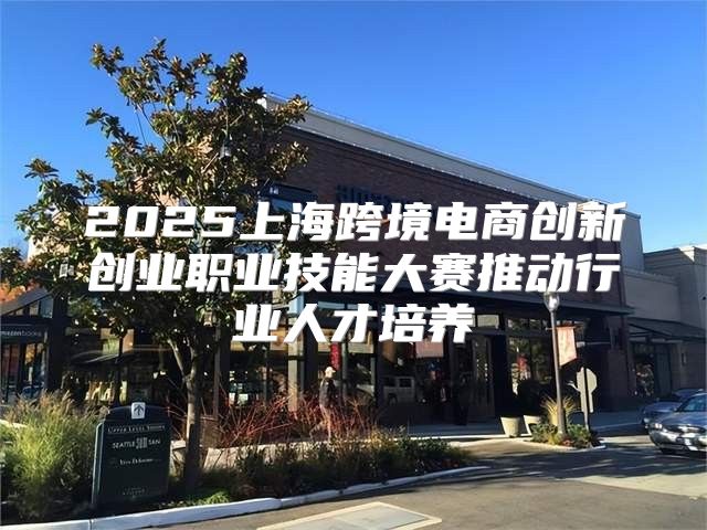 2025上海跨境电商创新创业职业技能大赛推动行业人才培养