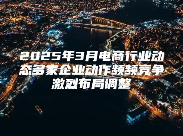 2025年3月电商行业动态多家企业动作频频竞争激烈布局调整
