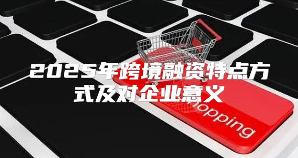 2025年跨境融资特点方式及对企业意义