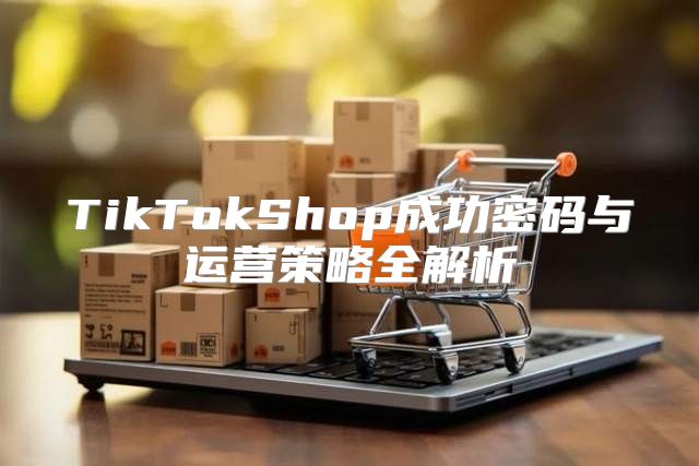TikTokShop成功密码与运营策略全解析