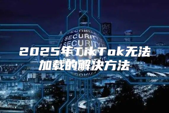 2025年TikTok无法加载的解决方法