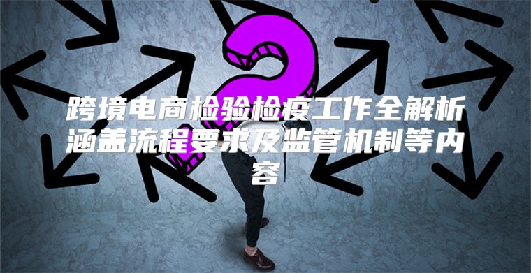 跨境电商检验检疫工作全解析涵盖流程要求及监管机制等内容