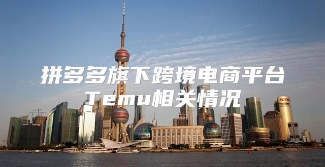 拼多多旗下跨境电商平台Temu相关情况