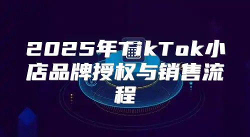 2025年TikTok小店品牌授权与销售流程