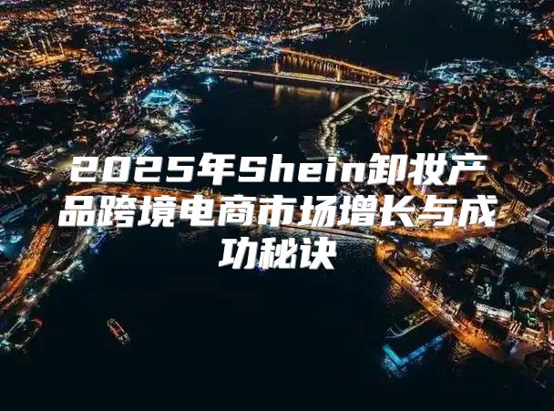 2025年Shein卸妆产品跨境电商市场增长与成功秘诀