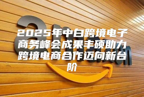2025年中白跨境电子商务峰会成果丰硕助力跨境电商合作迈向新台阶