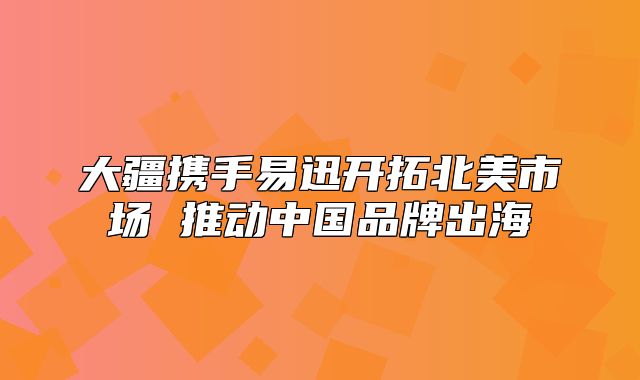 大疆携手易迅开拓北美市场 推动中国品牌出海