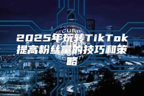 2025年玩转TikTok提高粉丝量的技巧和策略