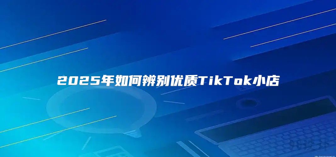 2025年如何辨别优质TikTok小店