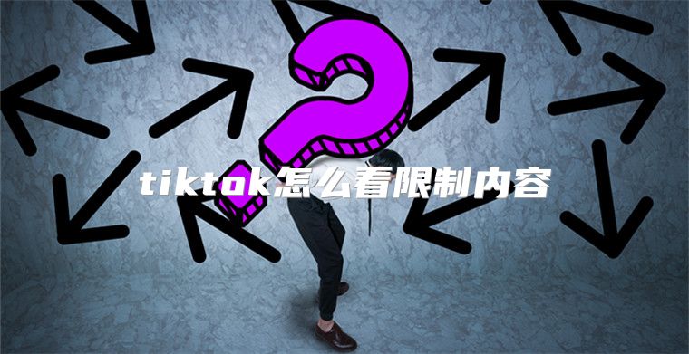 tiktok怎么看限制内容