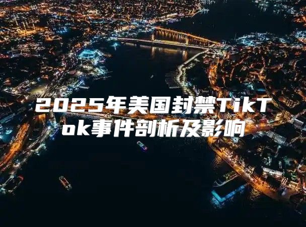 2025年美国封禁TikTok事件剖析及影响