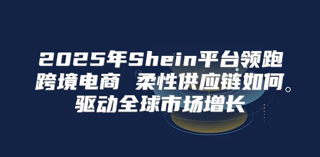 2025年Shein平台领跑跨境电商 柔性供应链如何驱动全球市场增长