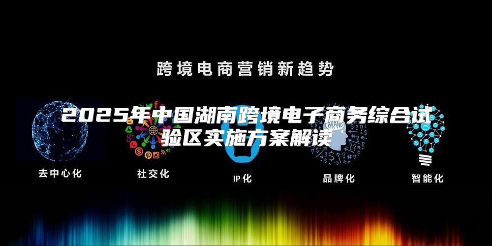 2025年中国湖南跨境电子商务综合试验区实施方案解读