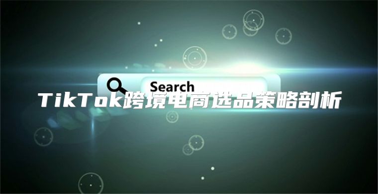 TikTok跨境电商选品策略剖析